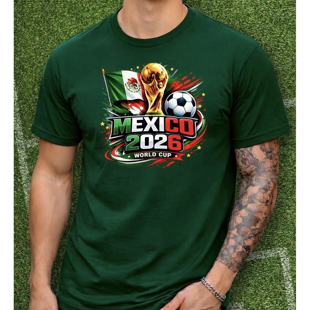Futbol Team MEXICO T-SHIRT Unisex Adult Green 2XL